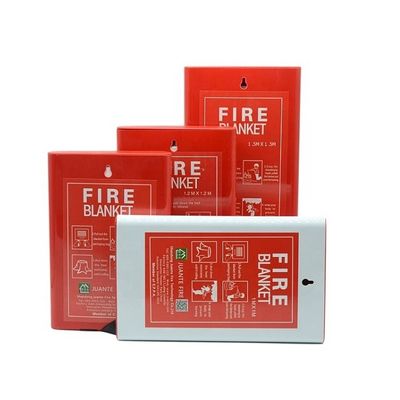 Sợi thủy tinh Fire Blanket trắng 1.2 * 1.2 Nhà bếp 430gsm