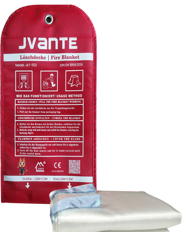 Fiberglass Fire Blanket for Bag Size 39.5cm x 22.5cm 1.6*1.8 1.2*1.2 0.7 kg Weight