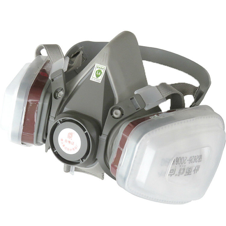 Gray KN95 Reusable Silicone Respirator For Dust Protection And Gas Mask Functio