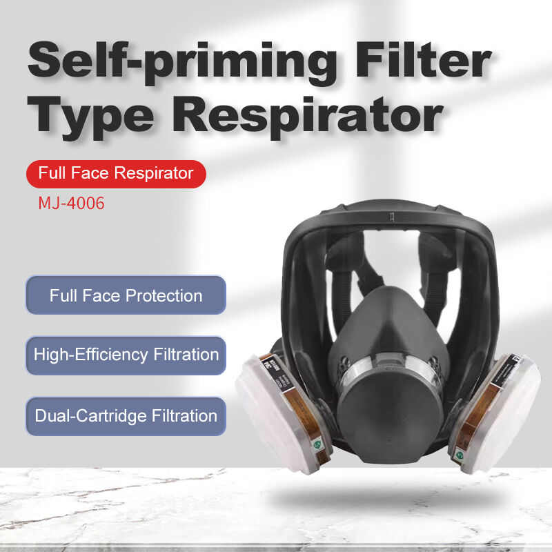 papr MJ-4006 EN136-Certified KN95 Filter Gas Mask Anti Dust For Construction Mining Chemical Painting Safety