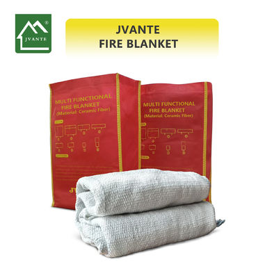Độ dày 2mm, có thể tùy chỉnh kích thước, chăn chữa cháy bằng sợi gốm, màu trắng, chống cháy nhiệt độ cao đứng các sản phẩm sơ cứu