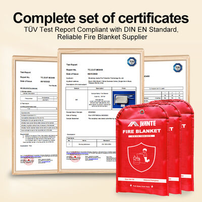 OEM Custom Fiberglass Fire Extinguisher Blanket EN 1869 được chứng nhận bán buôn nhãn riêng cho các nhà nhập khẩu B2B toàn cầu