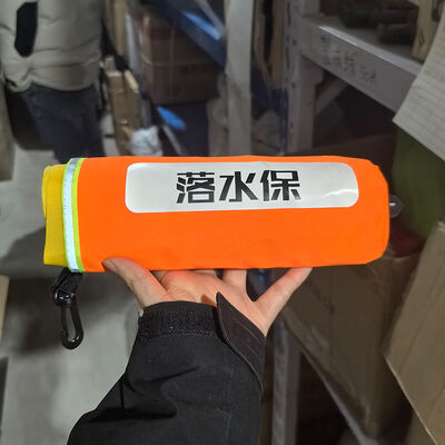 AH-003 Máy bảo vệ cuộc sống bơm hơi tự động dành cho người lớn 100N Buồng khí đơn có thể ném được Vòng cứu sinh câu cá với thiết bị lạm phát tự động
